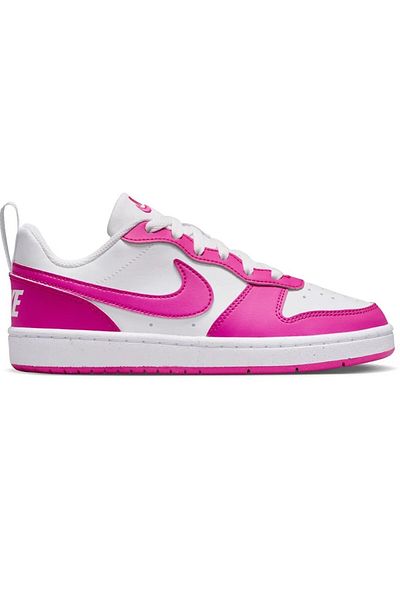 Nike Court Borough Low Gs Recraft White-Purple Casual Sports Shoes