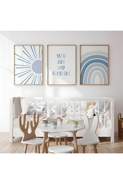 Home 3 τεμαχίων BOHO You Are My Sunshine, Διακόσμηση Παιδικού Δωματίου, Ζωγρα...