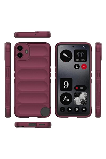 Techsuit Phone case for Nothing CMF Phone 1, Magic Shield, C17, Polyurethane, Bordeaux