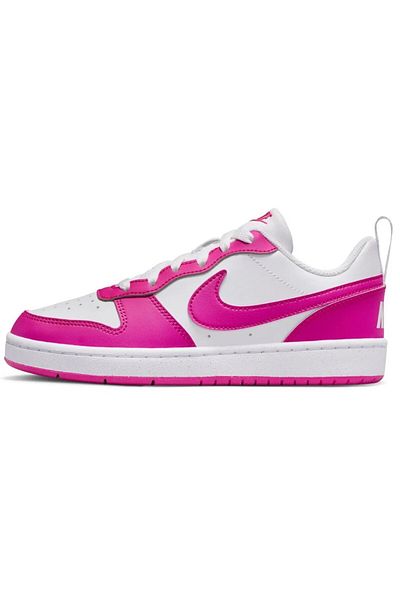 Nike Court Borough Low Gs Recraft White-Purple Casual Sports Shoes