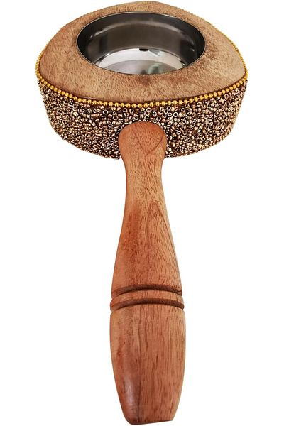 asmiat Creative Incense Burner with Wooden Handle
