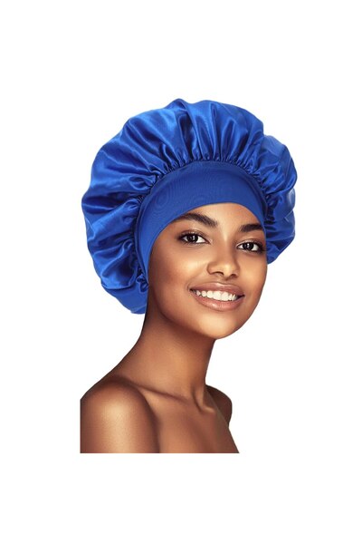 General Store Satin Bonnet for Hair, Blue