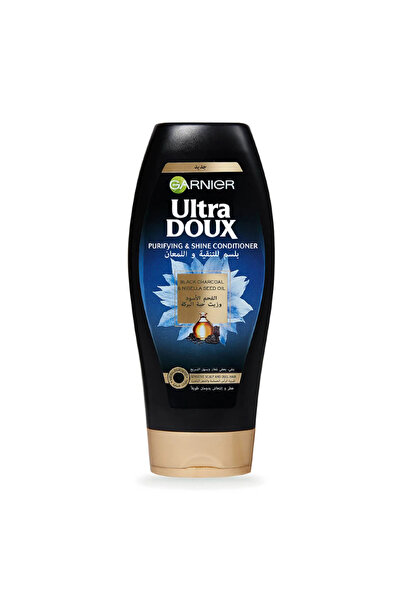 Garnier بلسم ألترا دوكس للتنظيف واللمعان بالفحم الأسود وزيت بذور حبة البركة، ...