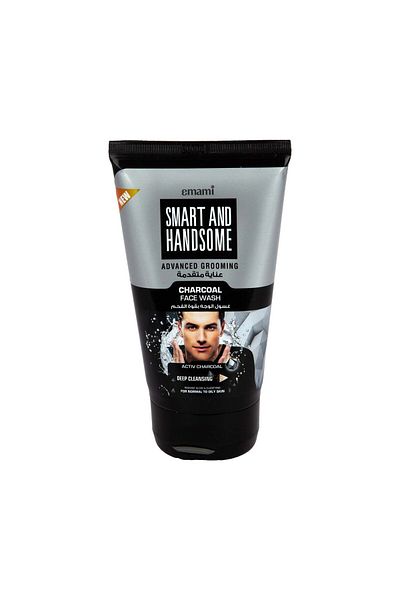 Emami Smart And Handsome Charcoal Face Wash 100 g Deep-Cleansing, Oil-Control & Pore Detox