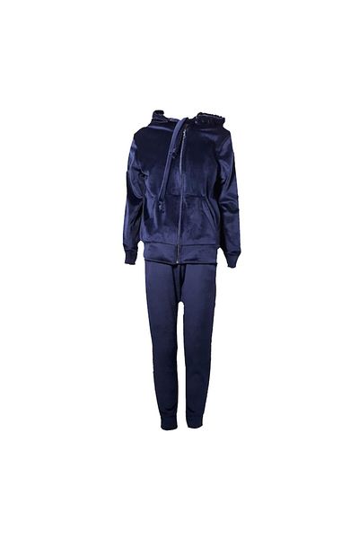 L-line fashion Children's velvet set, two pieces, NAVY BLUE, 110-116 cm, 5-6 years