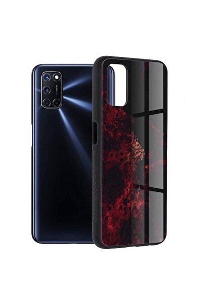 OEM Θήκη τηλεφώνου για Oppo A52/A72 4G, σειρά Techsuit Glaze, κόκκινο νεφέλωμα