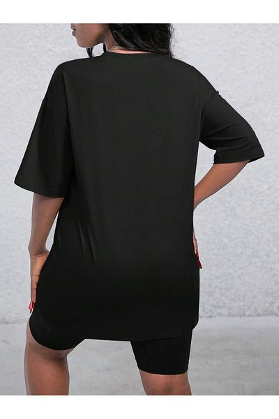 PENTHİLUS 2 Pieces/Set Hearts and Pee Printed Short Sleeve T-Shirt and Shorts, Attractive Style