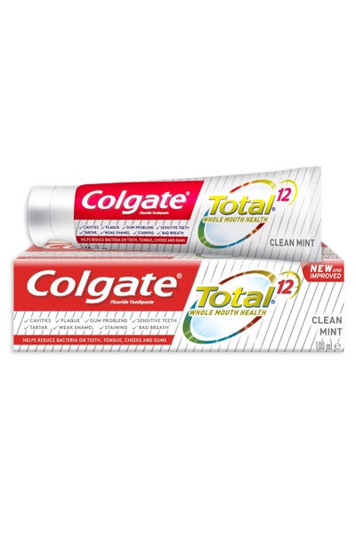 Colgate معجون أسنان توتال كلين بنكهة النعناع، 100 مل