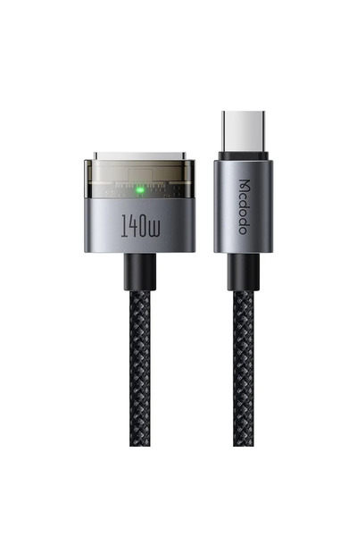 Mcdodo CA-2070 140W USB-C - MAGSAFE 3 MANYETİK BAĞLANTI KABLOSU 2M - SİYAH