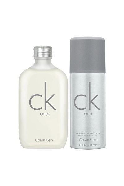 Calvin Klein CK One, Unisex Gift Set - Eau de Toilette 100ml + Deo Spray 150ml