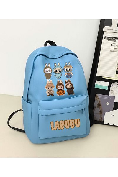 Toum Labubu Printed School, Dershane, Course Backpack