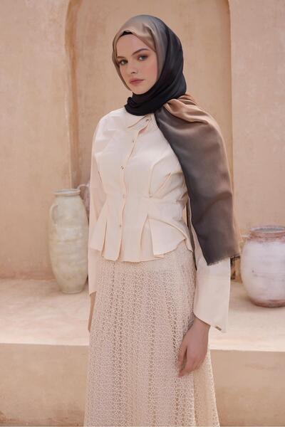 Belli Fresh Gradient Pattern Shawl 1004 Black Gradient Pattern 49886