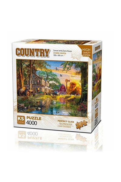 Ks Games Sunset at the Farm House Puzzle 4000 Pieces 23505