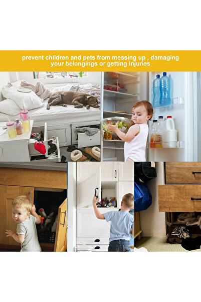 MplehDa Set of 4 child protections, ABS, white, 13/18 cm