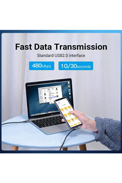 Vention USB C to USB C 2.0 Cable 1M,100W 5A PD,for MacBook Pro/Air, iPad Pro, Huawei,Lenovo,Samsung