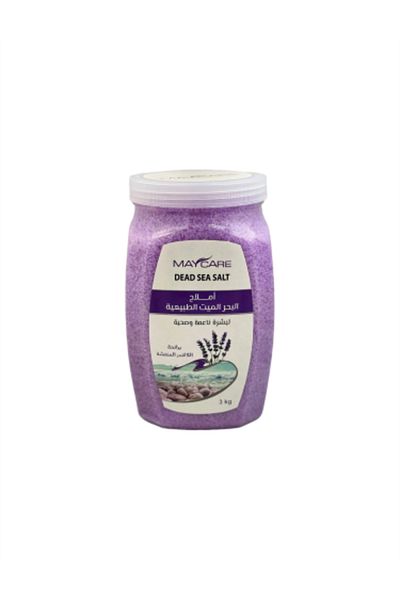 MAYCARE Natural Dead Sea Salt with Refreshing Lavender Aroma – 3 kg