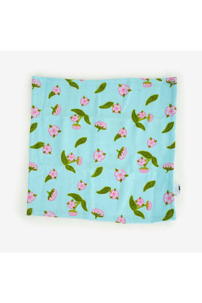Flying Tiger Copenhagen Mavi Kiraz Çiçeği Desenli Mini Havlu