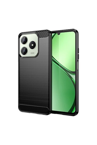 Madviun Husa pentru Realme C63/C61, Carbon Silicone, O36, Poliuretan, Black