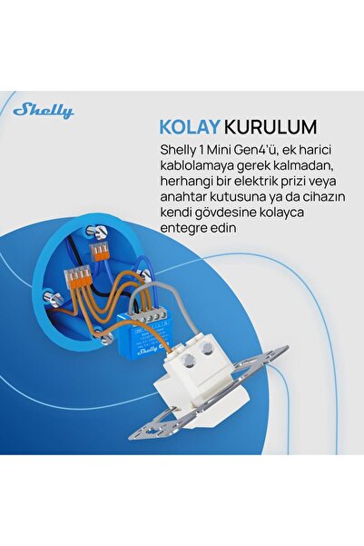 Shelly 1 Mini Gen4 Akıllı Röle