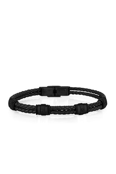 Daniel Klein Men's Real Leather Bracelet Dkj.6.10025-2