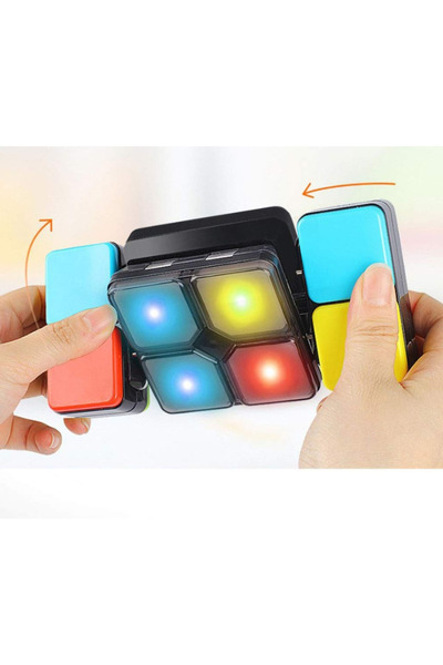 LUDIRO Διαδραστικό παιχνίδι μνήμης με φως και περιστροφή, φορητός ηλεκτρονικός κύβος +6 ετών
