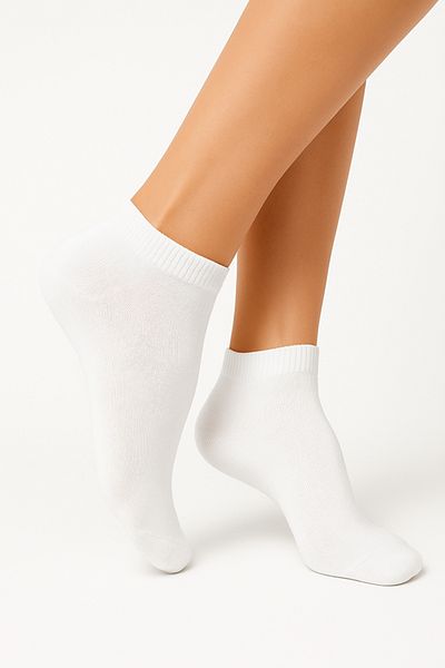 dorbe multi-size unisex breathable cotton low-cut athletic white ankle socks - one pair
