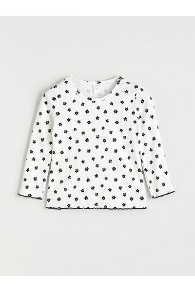 LC Waikiki Crew Neck Polka Dot Girl's T-Shirt (W5)