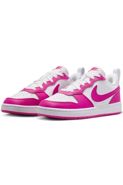 Nike Court Borough Low GS Recraft alb-violet pantofi sport casual