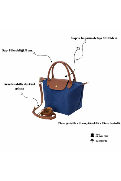 Myrum butik Lacivert Uzes Askılı Çanta