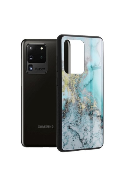 OEM Carcasă Samsung Galaxy S20 Ultra / S20 Ultra 5G, Policarbonat, Albastru O...