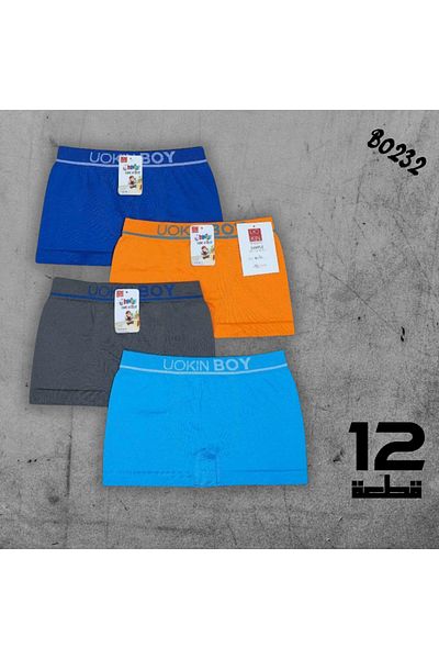 abu rehla Dozen children's boxers in cute colors and designs, practical and suitable for everyday use at school or home.