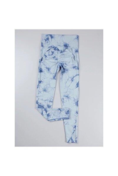 Mixbo Colanți modelatori WNY PRO Tie Dye, talie înaltă, albastru/albastru, S