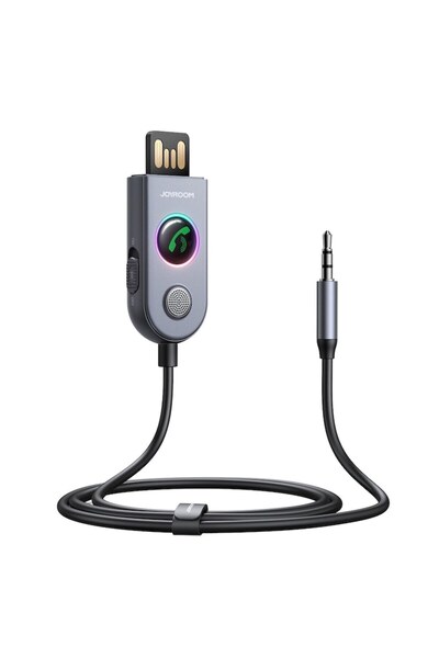 Hoco Receptor audio Bluetooth 5.3, Timacontech, Jack 3.5mm, 1m, S59, Silicon, Gri titan închis