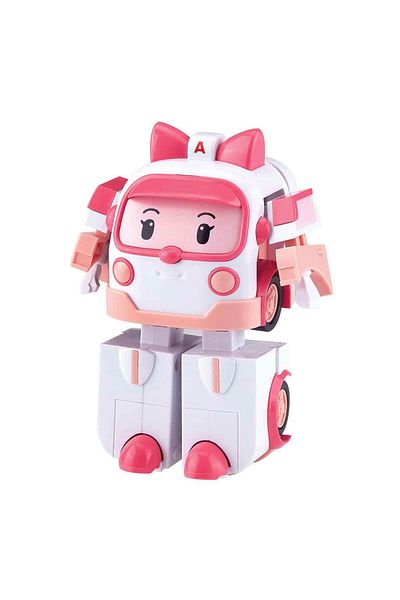 Robocar Poli Transforming Robot Figure Amber