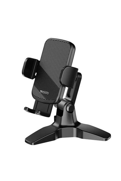 Tim Adjustable Office Phone Stand, Base MAG, X43, Silicone Flex, Deep Dark