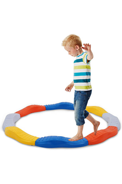 LUDIRO Σετ Ισορροπίας με Αντιολισθητικά Αισθητήρια για Παιδιά, 125 cm, 8 Τμήματα