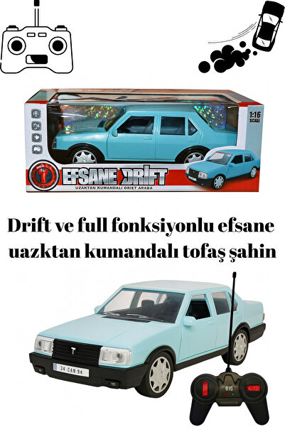 Olomo TOFAŞ ŞAHİN Kumandalı Efsane Drift Araba – Şarjlı Uzaktan Kumandalı Yüksek Hızlı RC