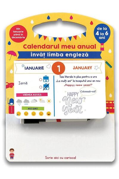 Didactica Publishing House My annual calendar: I'm learning English, from 4