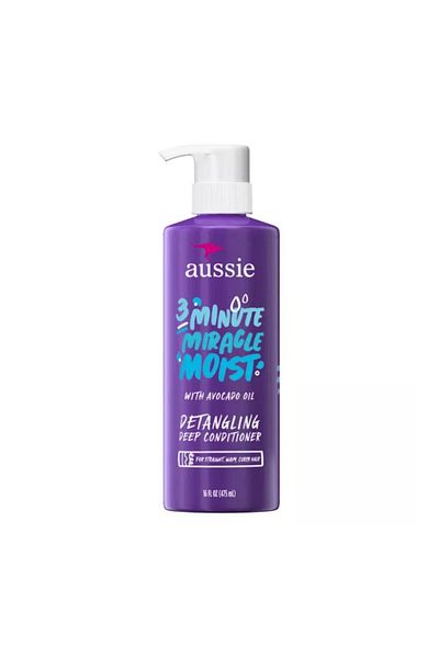 Aussie 3 Minute Miracle Moist Deep Conditioner with Avocado Oil for Curly Hair 475ml