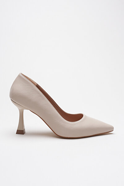 AleWomen Ernio Κρεμ ψηλοτάκουνα γυναικεία στιλέτο 10 εκ.