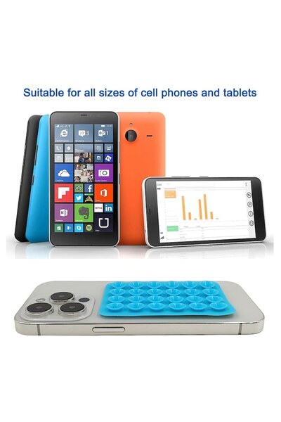 Stef's Cat Support with Suction Cups for Phone, Rectangular, O76, Silicone, Light Brown