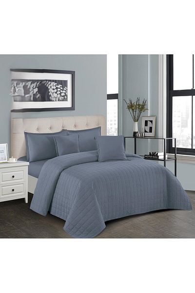 Roshen Solid summer comforter set for one and a half people, excellent compressed filling, fixed, consisting of 4 pieces / 220*170