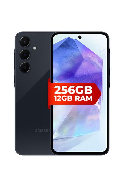 Samsung Telefon mobil Galaxy A55, Dual SIM, 12GB RAM, 256GB, 5G, Awesome Navy