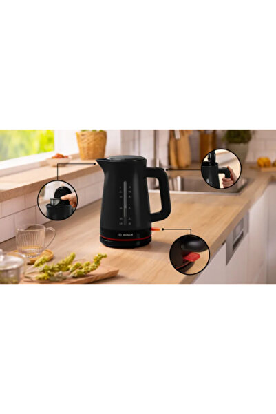 Bosch غلاية كهربائية MyMoment 3000 واط، سعة 1.7 لتر، مزودة بحماية من الغليان الجاف
