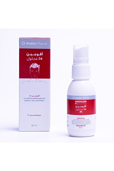 AVALON PHARMA أفوجين ٥٪ محلول بخاخ للرجال شفاف ٥٠ مل Avogen 5% Spray for Men Clear 50ml