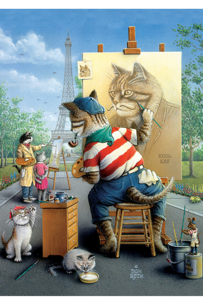 Heidi Puzzle 500 p. The Painter Cat