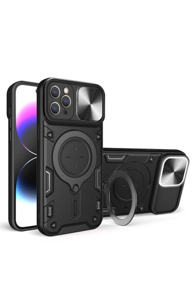 Madviun Husa pentru iPhone 11 Pro, CamGuard Pro, Y54, Policarbonat, Black