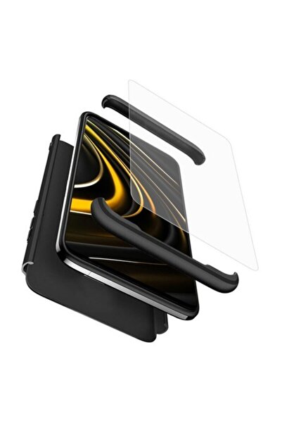 dalip Case for Xiaomi Poco M3 + Screen Protector, GKK 360, Black