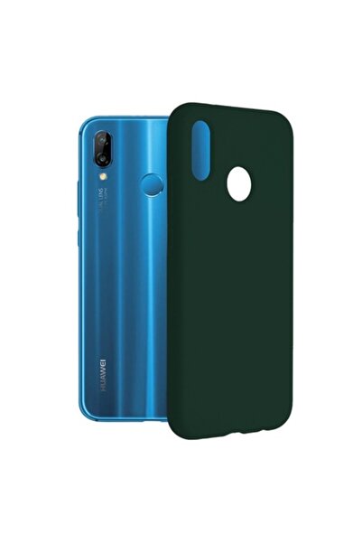 dalip Case for Huawei P20 Lite, Techsuit Soft Edge Silicone, Dark Green