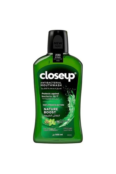 Closeup Close Up Antibacterial Mouthwash, for Long Lasting Freshness, Menthol Paradise, Protects Against Bac